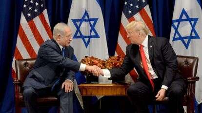 בנימין נתניהו ודונלד טראמפ. | אבי אוחיון לע"מ