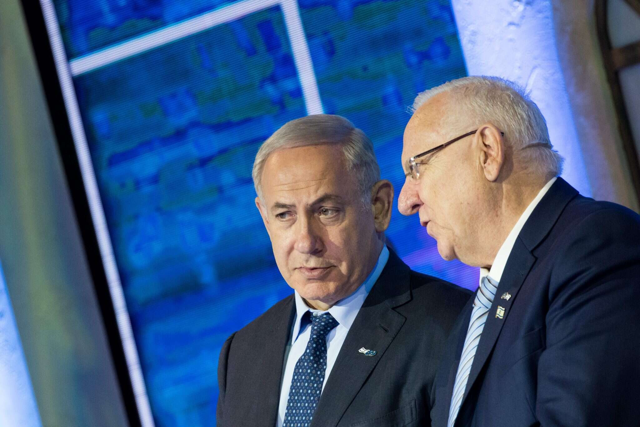 ראש הממשלה בנימין נתניהו ונשיא המדינה ראובן ריבלין. | יונתן זינדל/פלאש 90