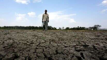 שדה יבש מבצורת בהודו, ארכיון. | EPA