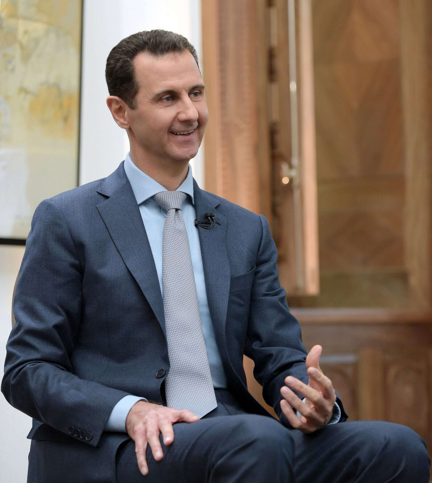 בשאר אסד בריאיון ל"יאהו!" בפברואר 2017. | EPA