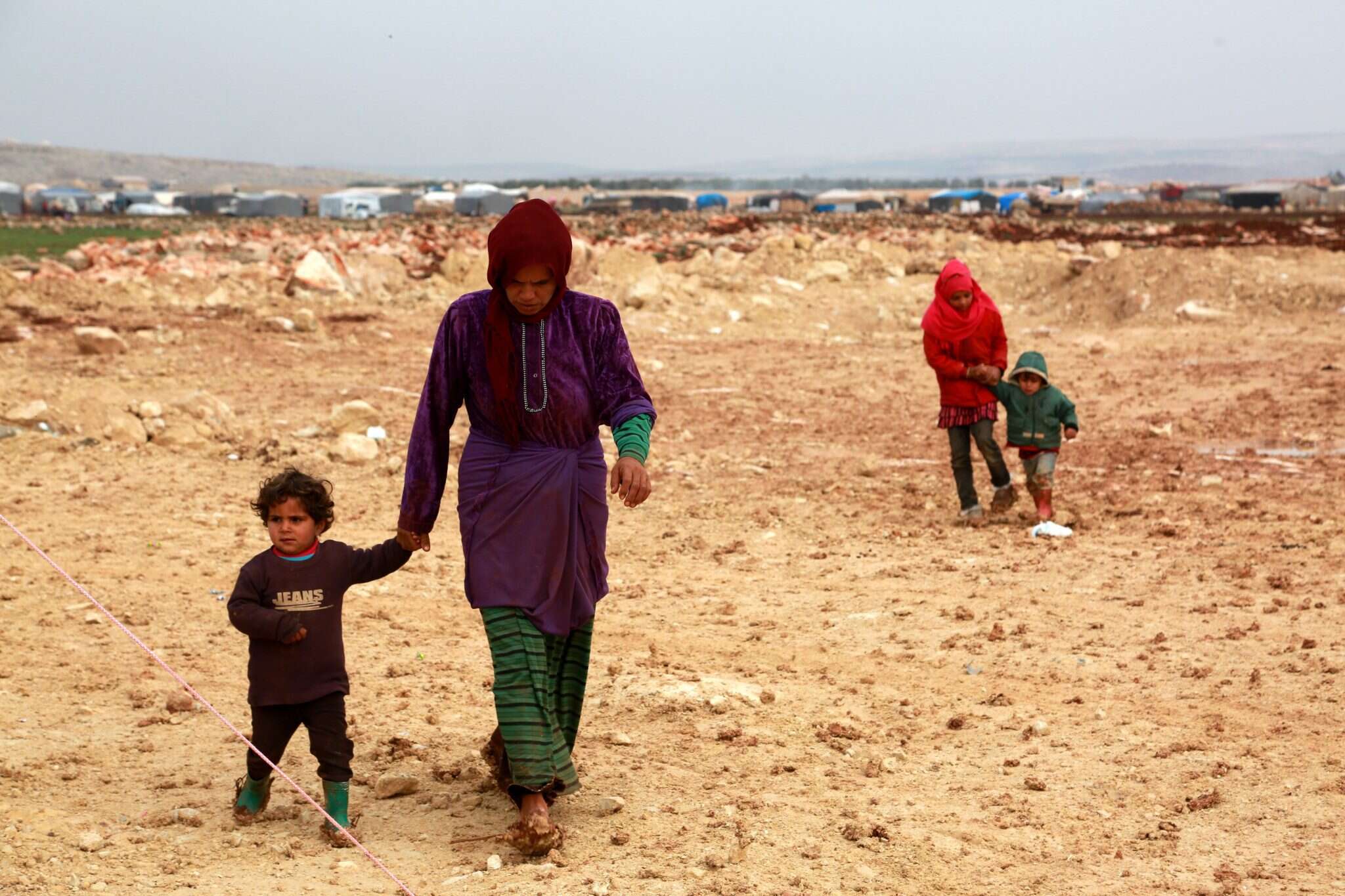מחנה פליטים בגבול סוריה-טורקיה. | EPA