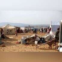 מחנה פליטים בגבול סוריה-טורקיה. | EPA