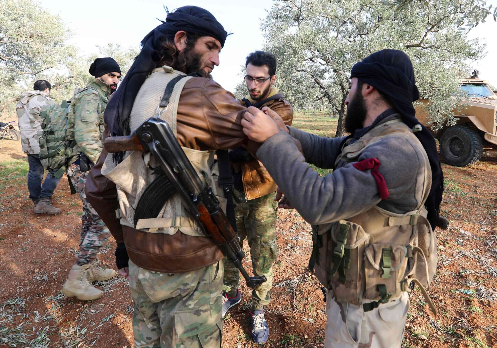 מורדים במחוז אידליב בסוריה. | AFP