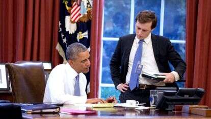 דיוויד ליט וברק אובמה. | הבית הלבן