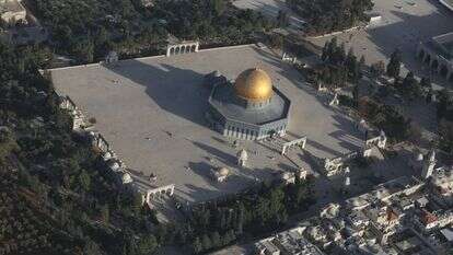 הר הבית ממעוף הציפור. | מרים צחי