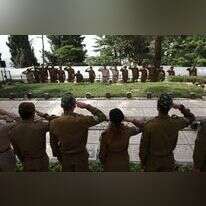 חיילים בטקס יום הזיכרון. | מרים צחי