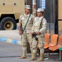 חיילים מצרים בסיני. | AFP חיילים מצרים בסיני. | AFP