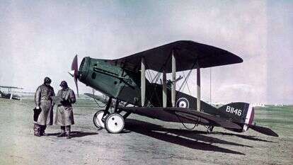 "בריסטול פייטר" בבסיס תעופה בריטי סמוך לכנרת. | גטי אימג'ס "בריסטול פייטר" בבסיס תעופה בריטי סמוך לכנרת. | גטי אימג'ס