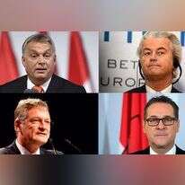 חרט וילדרס, ויקטור אורבן, קרל היינץ שטראכה ויורג מיוטה. | AFP