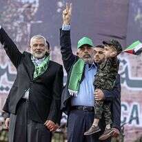 יחיא סינוואר ואיסמעיל הנייה. | EPA