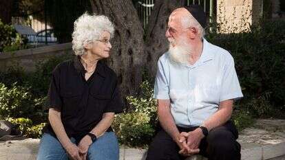 הרב יעקב מדן ופרופ' רות גביזון. | הדס פרוש/פלאש 90