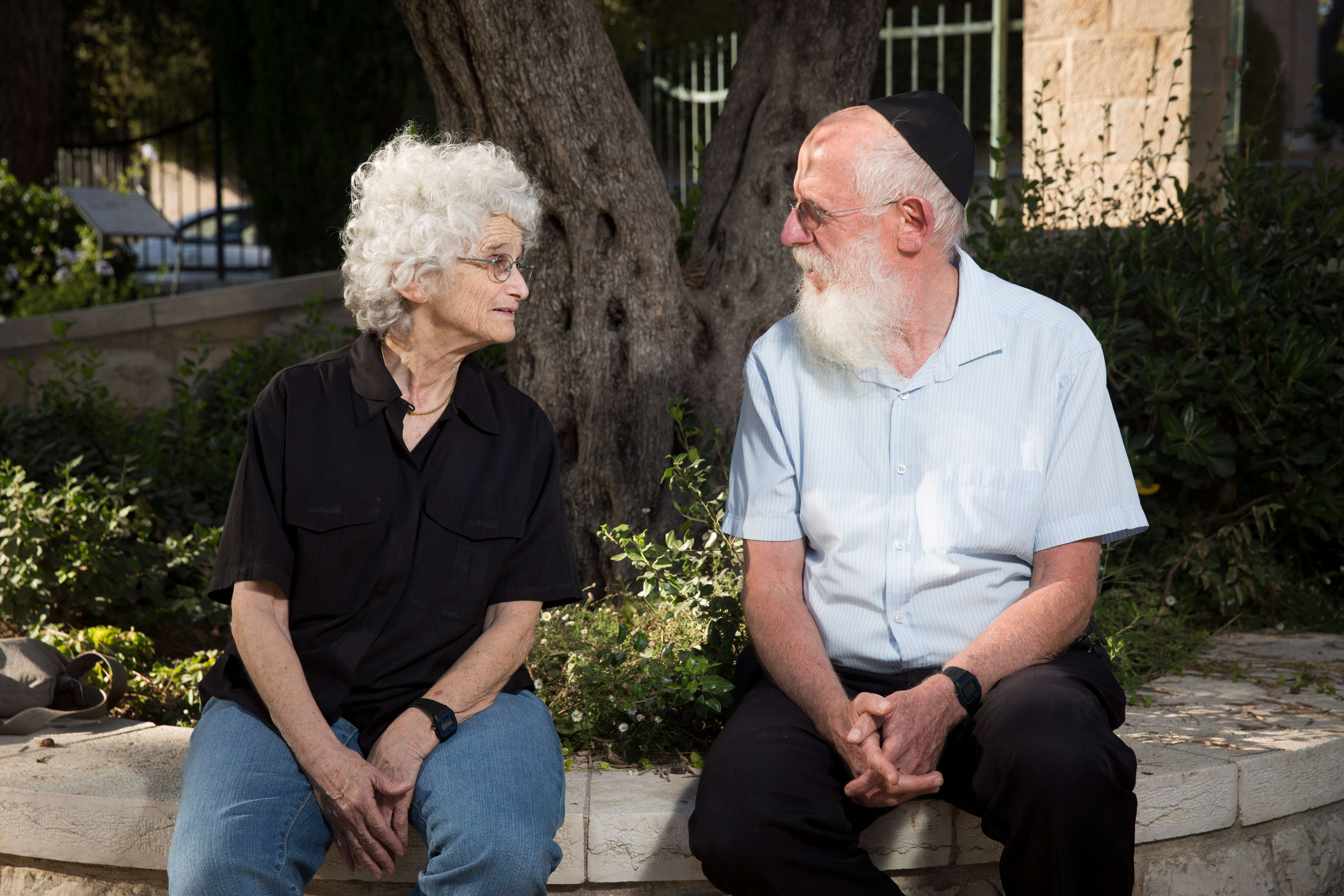 הרב יעקב מדן ופרופ' רות גביזון. | הדס פרוש/פלאש 90 הרב יעקב מדן ופרופ' רות גביזון. | הדס פרוש/פלאש 90