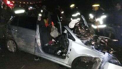 זירת התאונה בשבי שומרון, | הצלה ללא גבולות, יו"ש