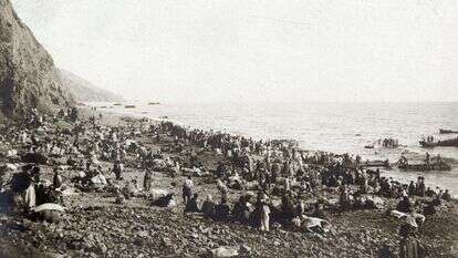 פליטים ארמנים במפרץ אנטיוכה, 1915. | AFP