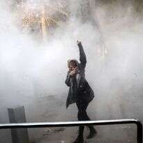 מפגינה איראנית. | AFP