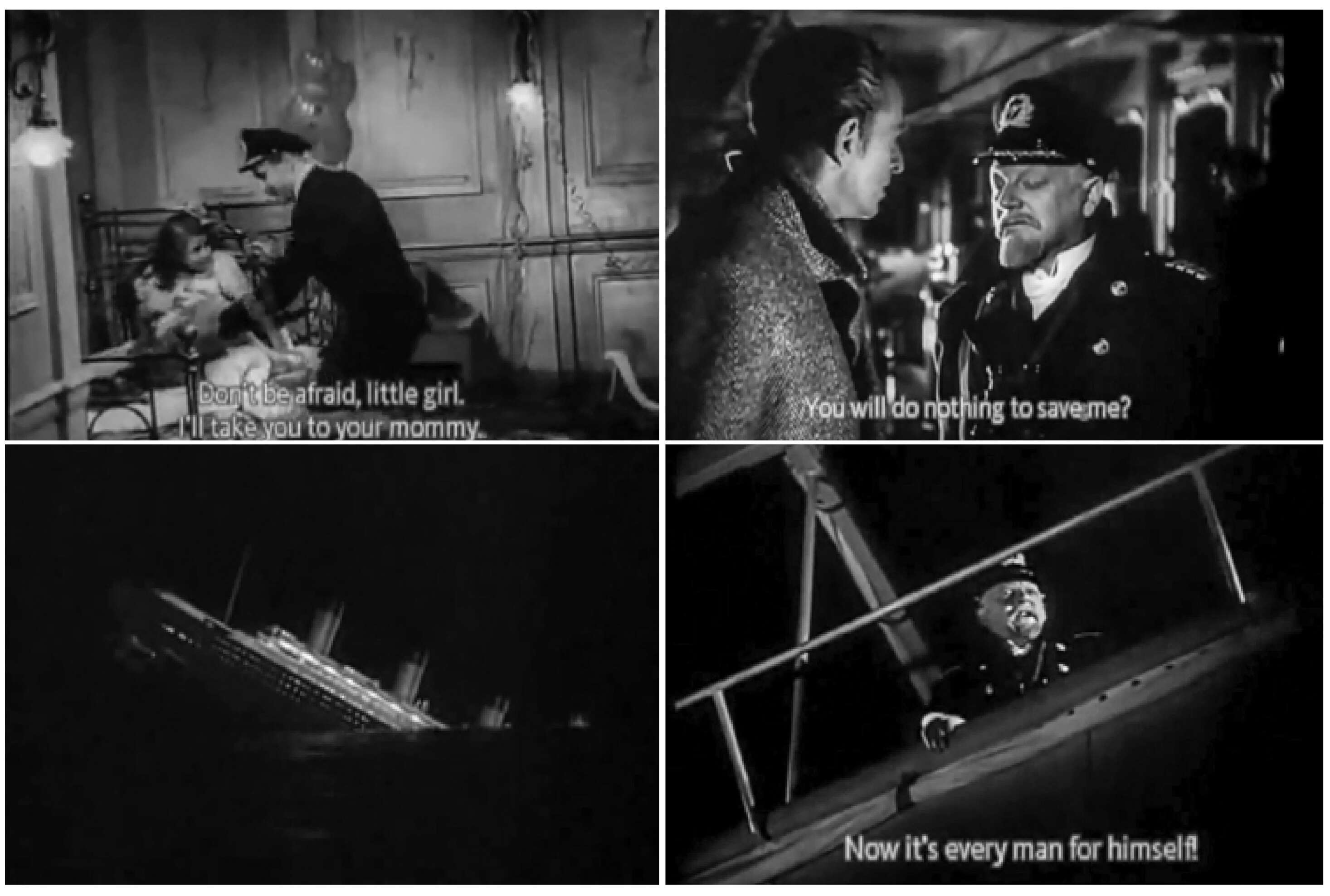 סצנות מתוך "טיטניק", 1943