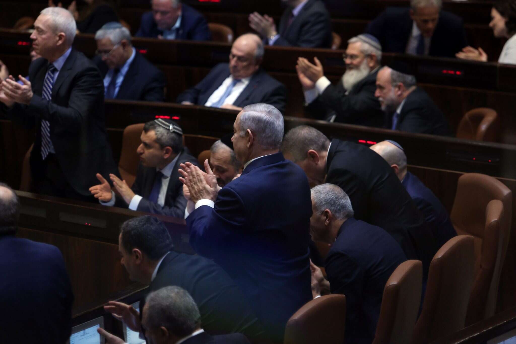 "רגע של נחת". ראש הממשלה נתניהו בנאום פנס. | גיל יוחנן