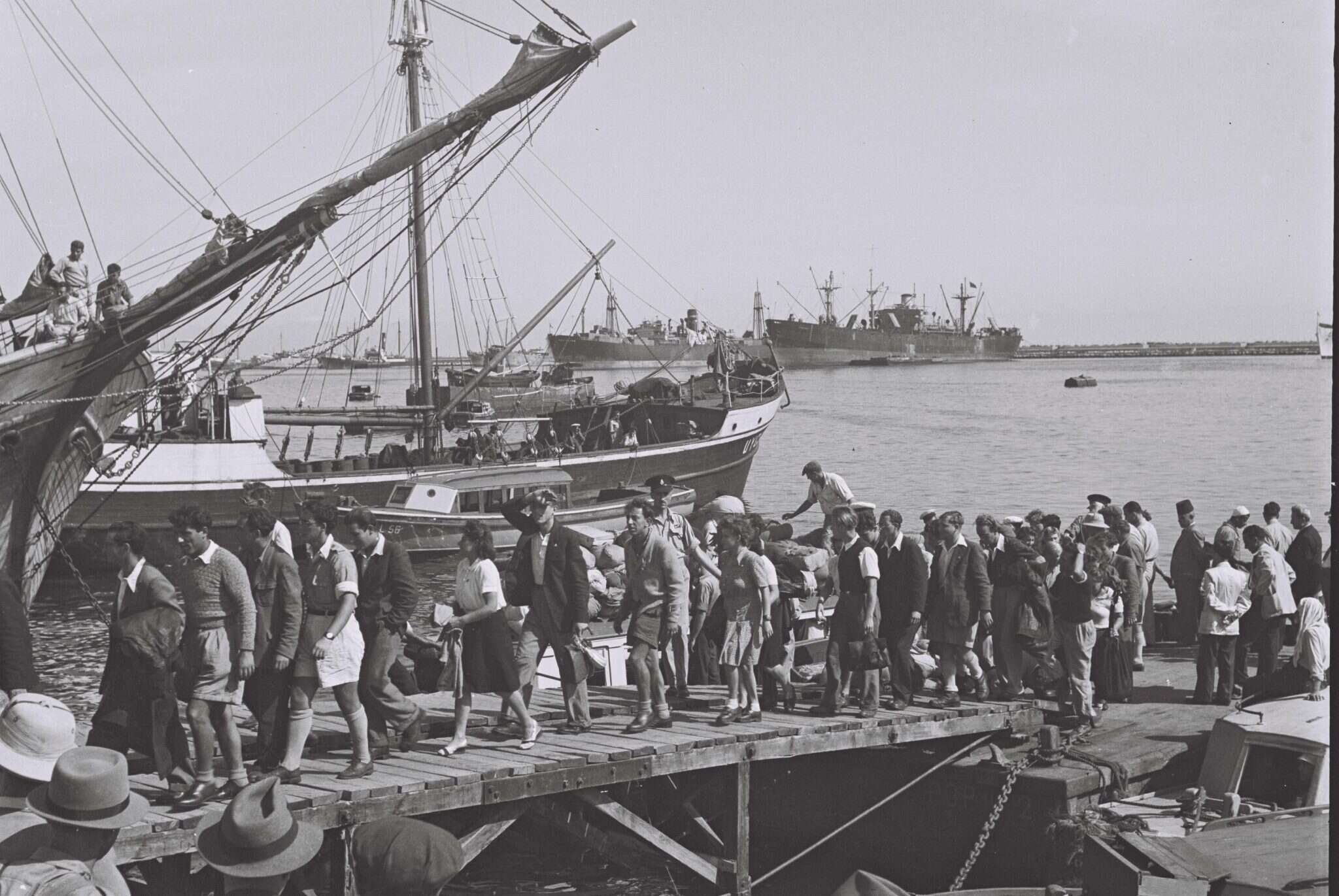 ניצולי שואה עולים לישראל. | קלוגר זולטן, לע''מ