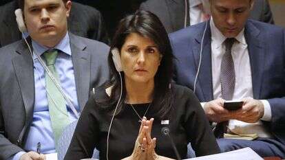 ניקי היילי. | AP ניקי היילי. | AP