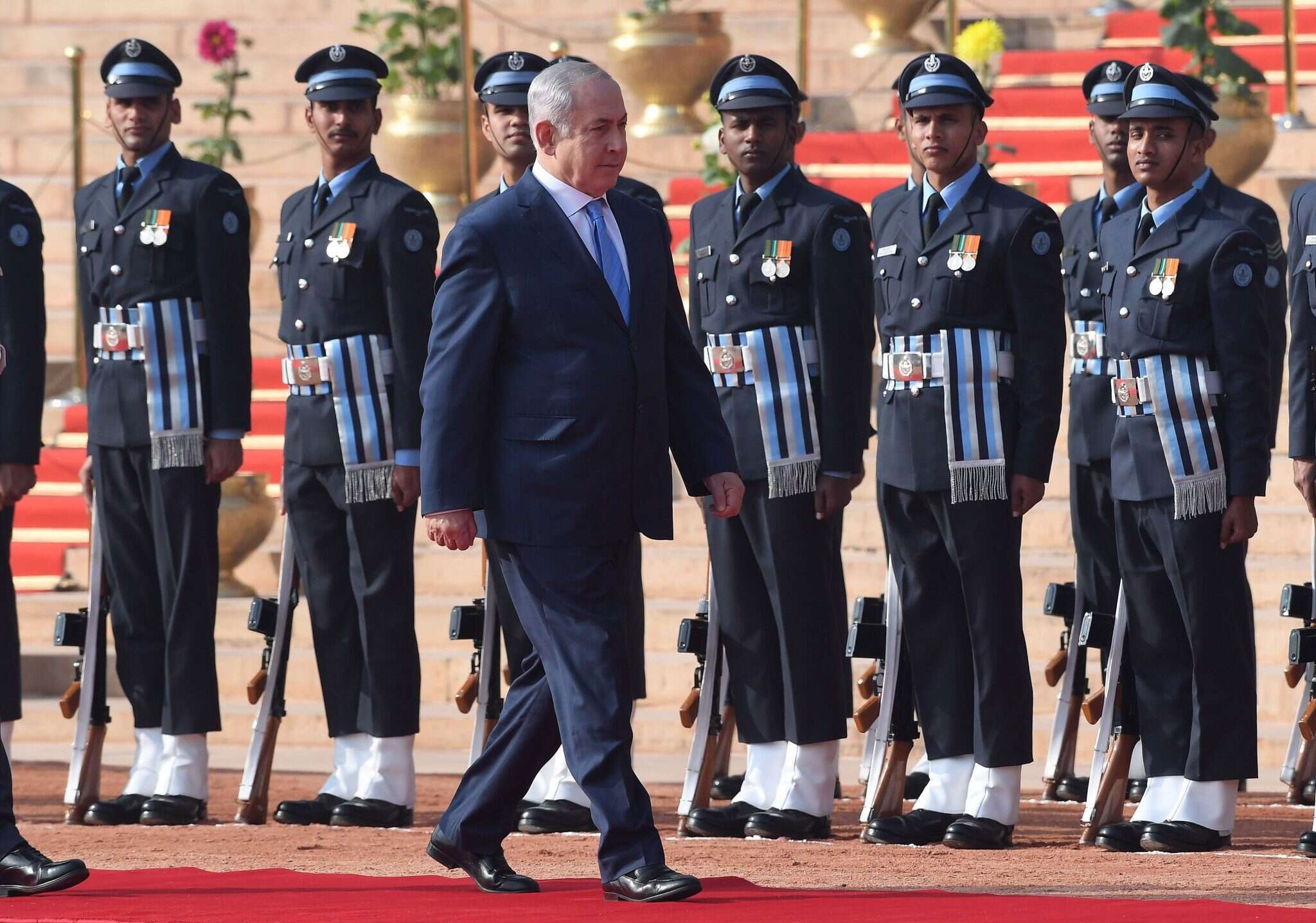 בנימין נתניהו בהודו. | AFP
