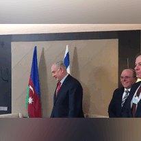 נתניהו ונשיא אזרבייג'אן. | אריאל כהנא