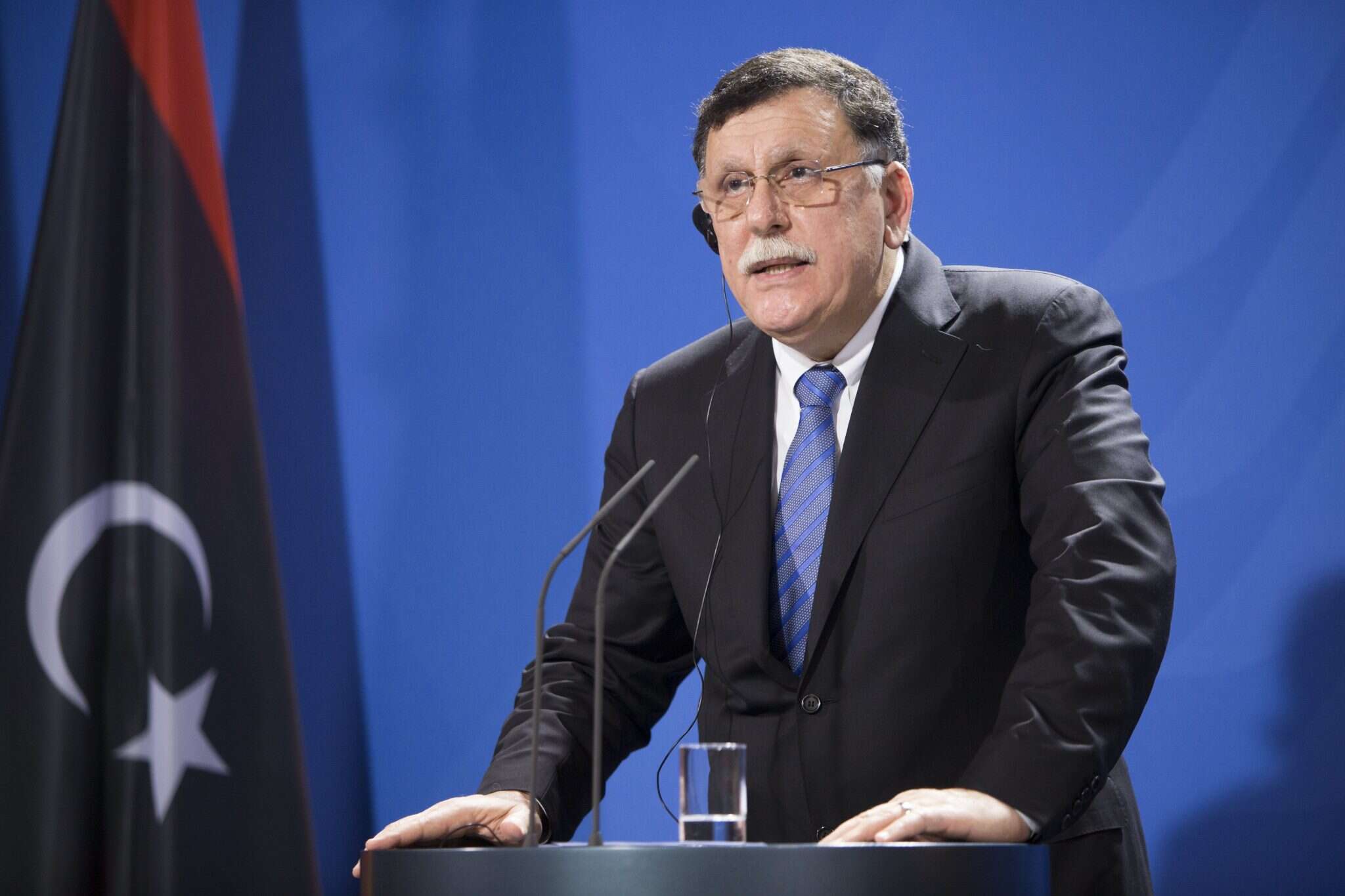 פאיז מוסטפא א-סראג' המשמש כראש המועצה הנשיאותית וראש ממשלת ההסכמה הלאומית של לוב. | EPA