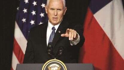 סגן נשיא ארה"ב, מייק פנס. | EPA