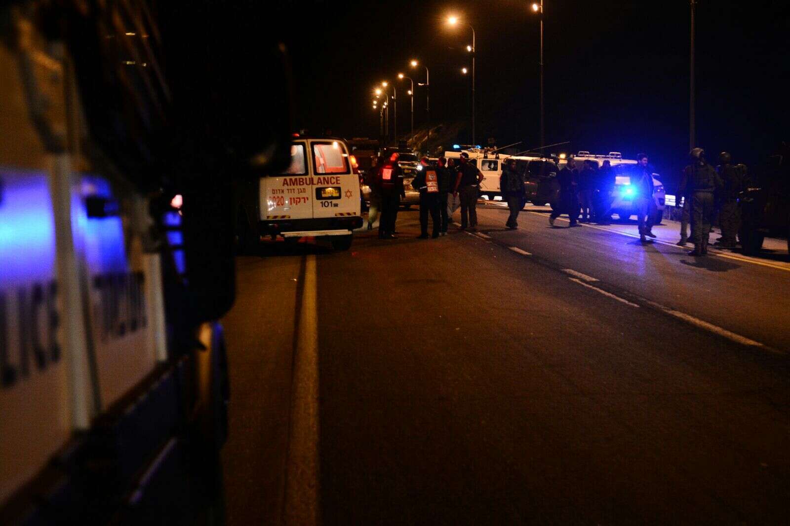 אמבולנס ליד חוות גלעד, ארכיון. | מאיר לביא/TPS