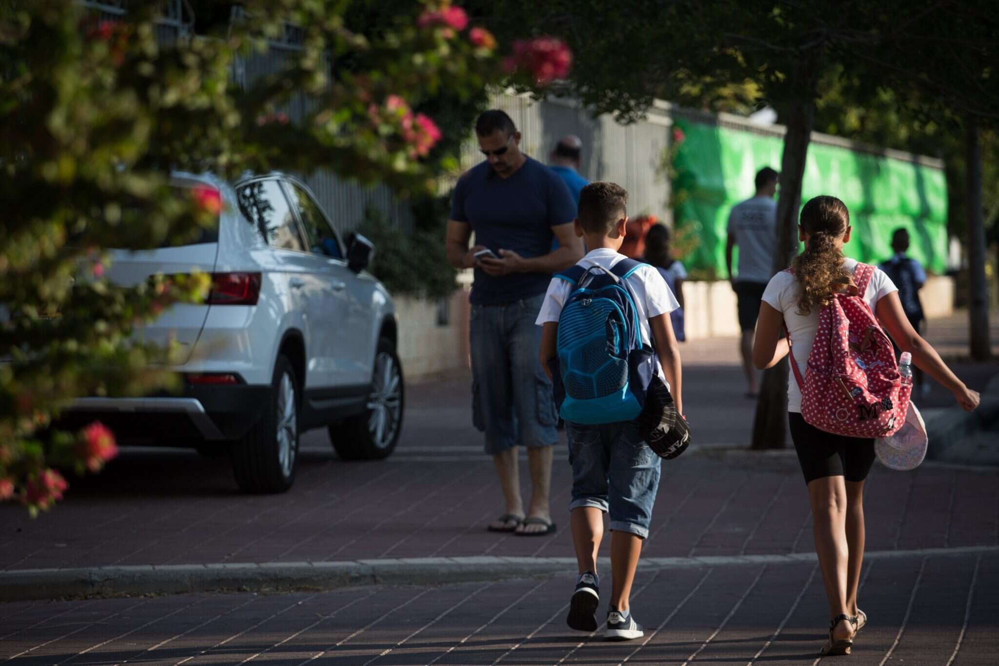 ילדים בדרך לבית הספר. | ארכיון: הדס פרוש פלאש90