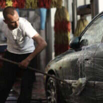 שטיפת רכב. למצולם אין קשר לכתבה. | קובי גדעון, פלאש 90