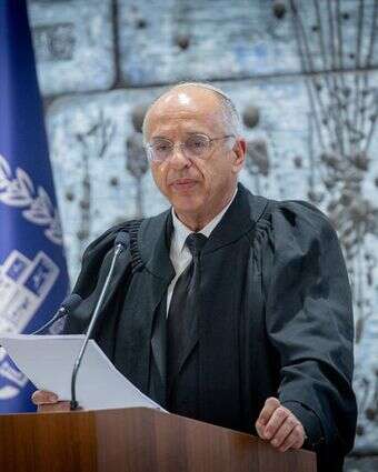 השופט נעם סולברג בטקס בבית הנשיא | חיים גולדברג, פלאש 90
