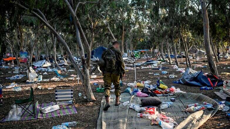 אתר מסיבת הנובה, אוקטובר 2023 | AFP