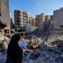 האתר שבו חוסל נסראללה | AP