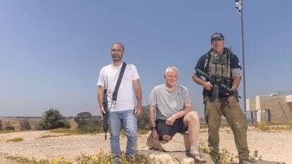 תודעה פריפריאלית, קיבוצניקית, של שומרי גבולות. מימין: אוהד דרזמן, ברוך כהן ושגיא ארד | יוסי אלוני
