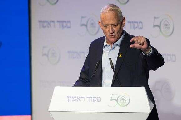 בני גנץ בוועידת ההתיישבות של מקור ראשון בעפרה | לירון מולדובן בני גנץ בוועידת ההתיישבות של מקור ראשון בעפרה | לירון מולדובן