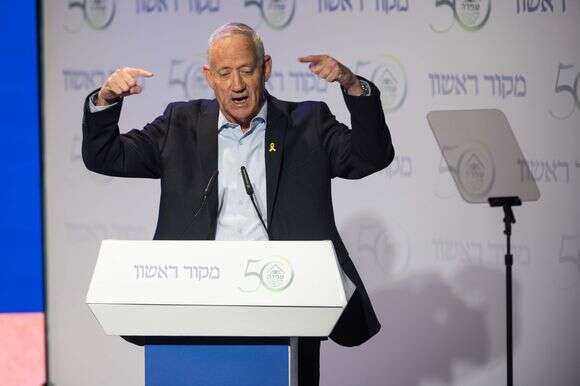 בני גנץ בוועידת ההתיישבות של מקור ראשון בעפרה | לירון מולדובן בני גנץ בוועידת ההתיישבות של מקור ראשון בעפרה | לירון מולדובן