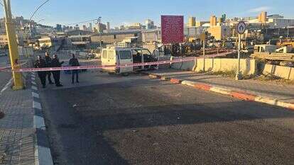 זירת הפיגוע במחסום הכבשים. | דוברות הר חברון