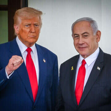 דונלד טראמפ ובנימין נתניהו | לירי אגמי, פלאש 90