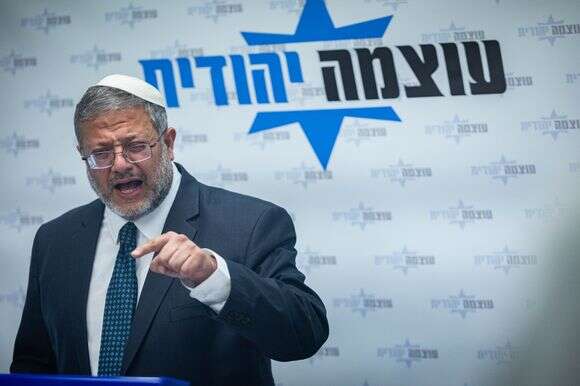 יו"ר עוצמה יהודית השר איתמר בן גביר | יונתן זינדל, פלאש 90
