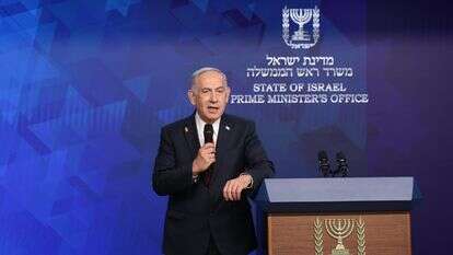 נתניהו במסיבת עיתונאים על מבצע "מרכבות גדעון" | חלק מהסיוע שנכנס לעזה הגיע לידי חמאס