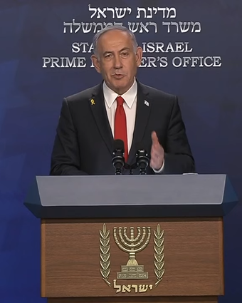 נתניהו במסיבת עיתונאים, 21 במאי 2025 | לע"ם