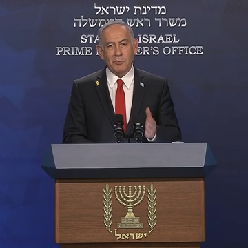 נתניהו במסיבת עיתונאים, 21 במאי 2025 | לע"ם