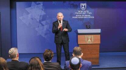 לגלות משילות ואומץ לב. נתניהו במסיבת העיתונאים, השבוע | אלכס קולומויסקי