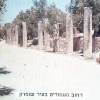 רחוב העמודים בעיר שומרון | עדינה סומפולינסקי