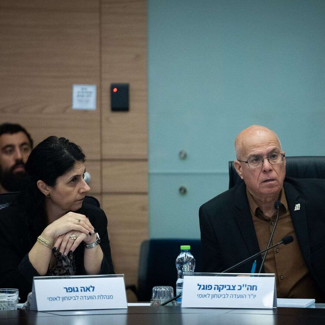 יו"ר הוועדה, ח"כ צביקה פוגל בוועדה לביטחון לאומי | יונתן זינדל, פלאש 90