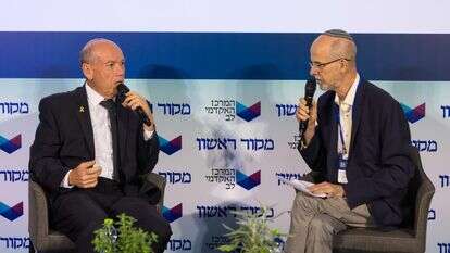 חגי סגל ומתניהו אנגלמן בוועידת ביטחון וטכנולוגיה 2 במרכז האקדמי לב | לירון מולדובן