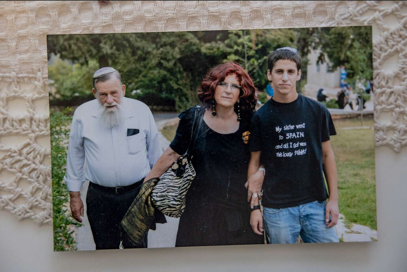 רבקה מנוביץ-מעייני, הנכד שילה מנוביץ וצבי מנוביץ ז"ל | באדיבות המרואיינת