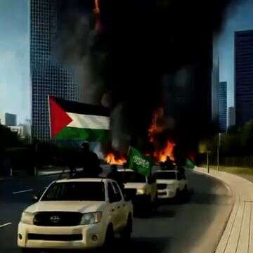 הדמיית מתקפת חמאס במרכז בקמפיין של מועצת יש"ע | מתוך הקמפיין
