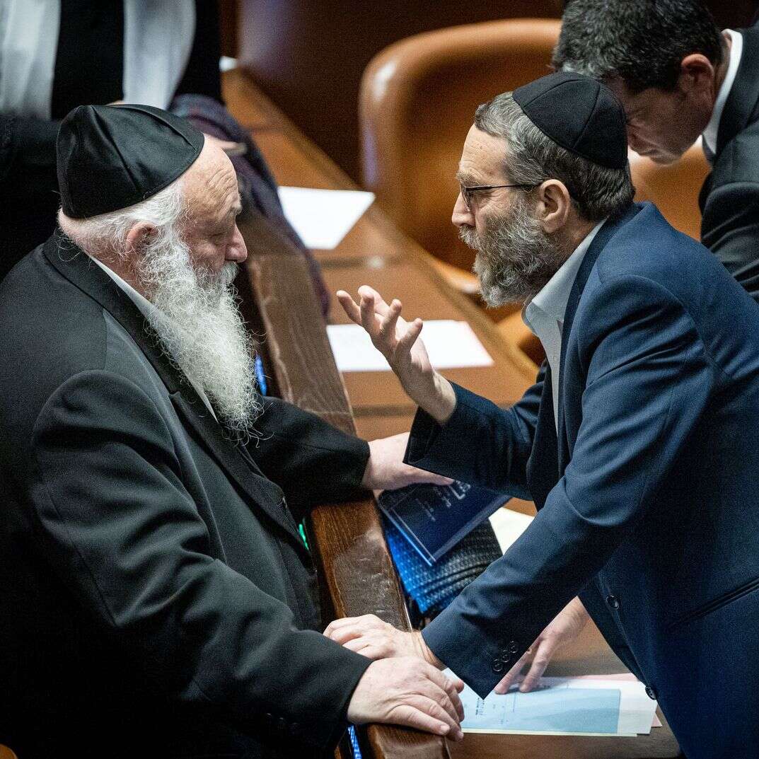 משה גפני ויצחק גולדקנופף | יונתן זינדל, פלאש 90