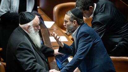 משה גפני ויצחק גולדקנופף | יונתן זינדל, פלאש 90